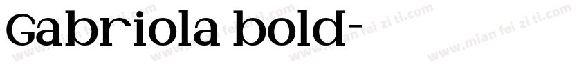 Gabriola bold字体转换